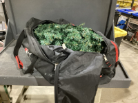 CHRISTMAS TREE IN A HOCKEY BAG
