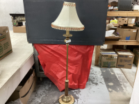POLE LAMP, BRASS POLE