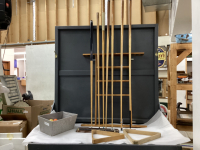 POOL ACCESSORIES - CUES, RACKS, SNOOKER BALLS, SCOREBOARD