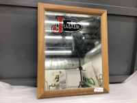 JUSTIN BOOTS MIRRORED SIGN