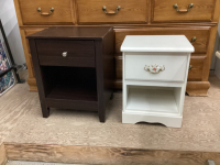(2) MISMATCHED SIDE TABLES
