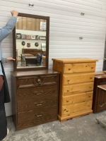 OLD DRESSER W/ MIRROR