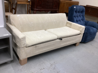 CREAM COLORED HIDE-A-BED