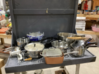 PORKERT #8 GRINDER, POTS, FRYPANS, ROASTERS, BBQ TOOLS, CAKE PAN, LOAF PAN