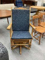 WOOD GLIDER/SWIVEL ROCKER