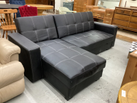SECTIONAL COUCH W/ CHAISE - LIFTS FOR STORAGE