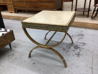 SIDE TABLE W/ LIGHT WEIGHT METAL FRAME