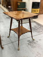 VINTAGE SIDE TABLE W/ LOWER SHELF