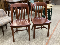 (2) WOOD CHAIRS