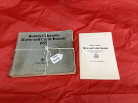 BC HORSE & CATTLE BRAND BOOK 1977