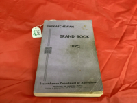 SASKATCHEWAN 1972 BRAND BOOK