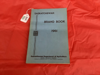 SASKATCHEWAN 1961 BRAND BOOK