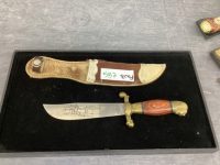 ENGRAVED KNIFE W/ SHEATH - TRAMONTINOX BRAZIL