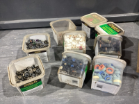 BOX OF SENNINGER PIVOT SPRINKLER PARTS