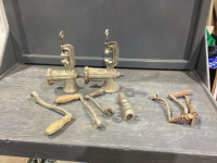 STOVE CRANKS, #8 + #10 MEAT GRINDERS,