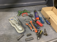 BOX W/ TRAILER COUPLER, MISC TOOLS