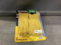 NEW &ldquo;TERRA&rdquo; WORK GLOVES - DEERSKIN&hellip;..2 PAIRS