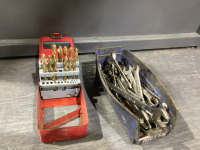 FLAT W/ DRILL BITS, AND MISC STANLEY WRENCHES