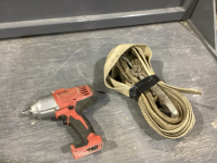 MILWAUKEE RECHARGEABLE SOCKET DRIVER & RATCHET STRAP