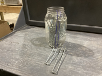 JAR OF PEG BOARD HOOKS