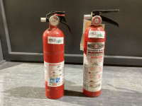 (2) SMALL FIRE EXTINGUISHERS