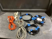 FLAT W/ EXTENSION CORDS AND A POWER BAR