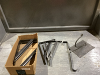 (6) BRACKETS,, OVER DOOR HOOK, LARGE HOOK ON METAL BASE
