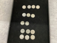 CANADIAN NICKELS WITH RIPPLED EDGES - 1944-62.