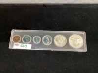 CANADA CENTENNIAL COIN SET - PENNY.NICKLE/DIME/QUARTER/ 50 CENT/ $1