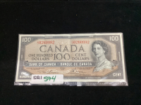 CANADA $100 BILL - 1954