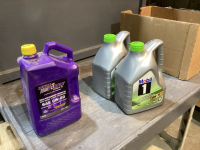 UNOPENED JUGS OF OIL - (2) 4.4 LITRE 0-30 , (1) 5 QUART 0-20