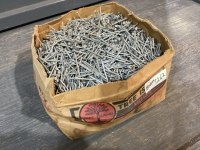 1 OPENED BOX OF HEAVY GALVANIZED SIDING NAILS