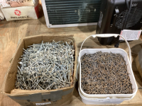 2 OPENED BOX 3&rdquo; SHINGLE NAILS + 1.5&rdquo; PHOS COATED NAILS