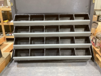 WALL MOUNT BOLT BINS - PLASTIC BINS, METAL FRONTS