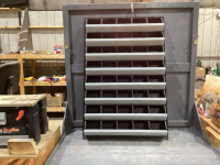 WALL MOUNT BOLT BIN- PLASTIC BINS, METAL FRONTS