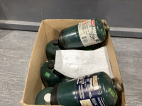 BOX OF (10) 1 LB PROPANE CYLINDERS - MIXES BRANDS