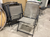 (4) FOLDING LAWN CHAIRS