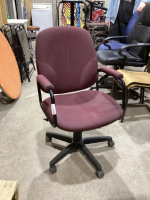 BURGUNDY OFFICE CHAIR