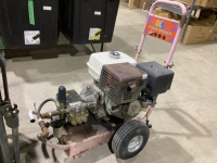 OLDER "BE" POWER WASHER W/ HONDA MOTOR - NO HOSE OR WAND