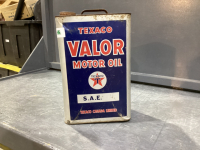 ANTIQUE TEXACO VALOR OIL CAN - SAE