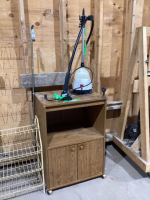MICROWAVE STAND & SALTON CLOTHES STEAMER