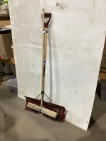 METAL SNOW SHOVEL & FIRE BROOM