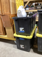 (2) XL TOTES W/ (2) MALE MANNEQUINS