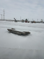 Pallet of 8 foot blunt post