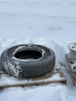 One single truck tire