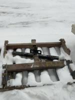 Three steel bumper hitches