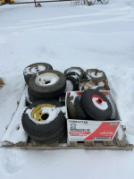 Pallet of small tires