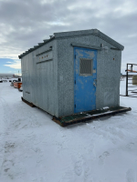 Steel Ice Fishing shack on skids