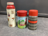 (3) VINTAGE THERMOS' - (2) ARE THERMOS, (1) ALLADDIN