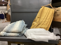 LARGE BOX OF VINTAGE CURTAINS - (3) SETS